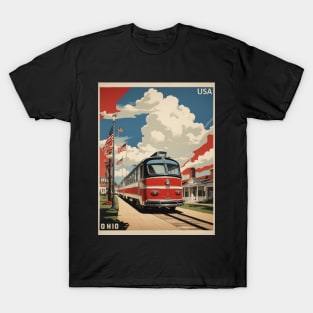 Ohio United States of America Tourism Vintage Poster T-Shirt